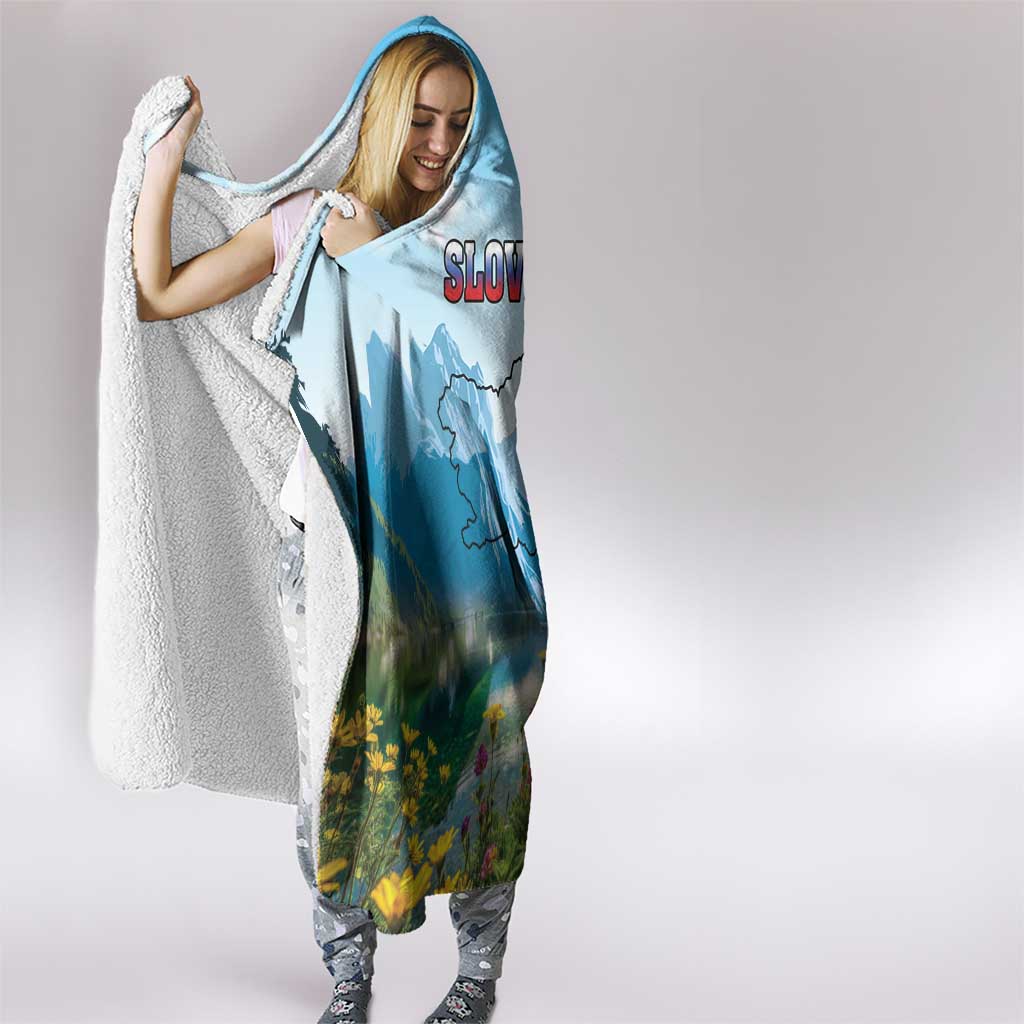 Slovenia Hooded Blanket Mount Triglav With Map