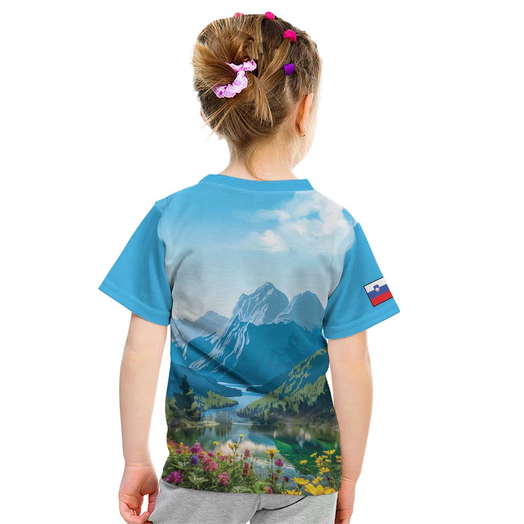 Slovenia Kid T Shirt Mount Triglav With Map