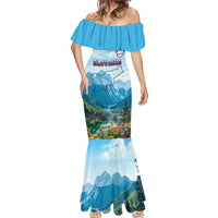 Slovenia Mermaid Dress Mount Triglav With Map