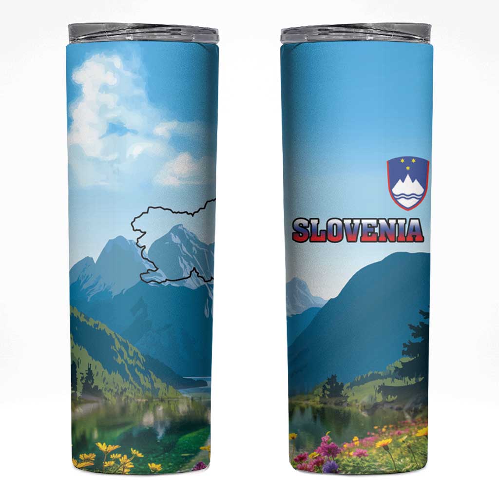 Slovenia Skinny Tumbler Mount Triglav With Map