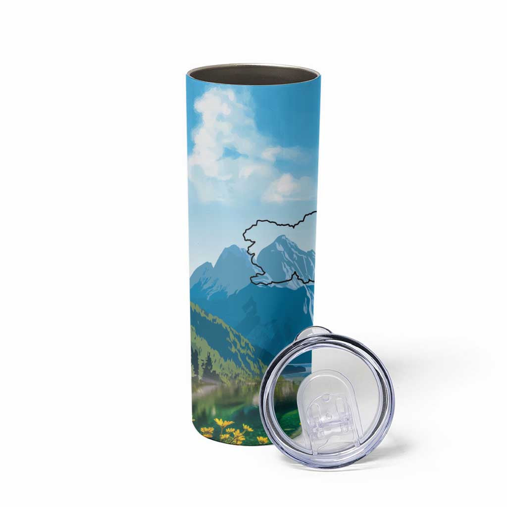 Slovenia Skinny Tumbler Mount Triglav With Map