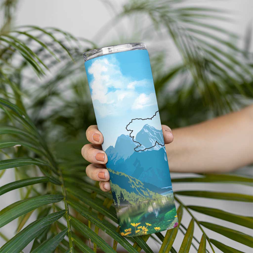 Slovenia Skinny Tumbler Mount Triglav With Map