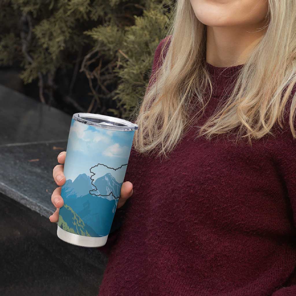 Slovenia Tumbler Cup Mount Triglav With Map