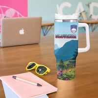 Slovenia Tumbler With Handle Mount Triglav With Map
