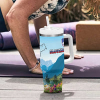 Slovenia Tumbler With Handle Mount Triglav With Map