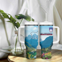 Slovenia Tumbler With Handle Mount Triglav With Map