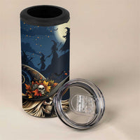 Happy Walpurgis Night 4 in 1 Can Cooler Tumbler Skull Witch Spooky Style