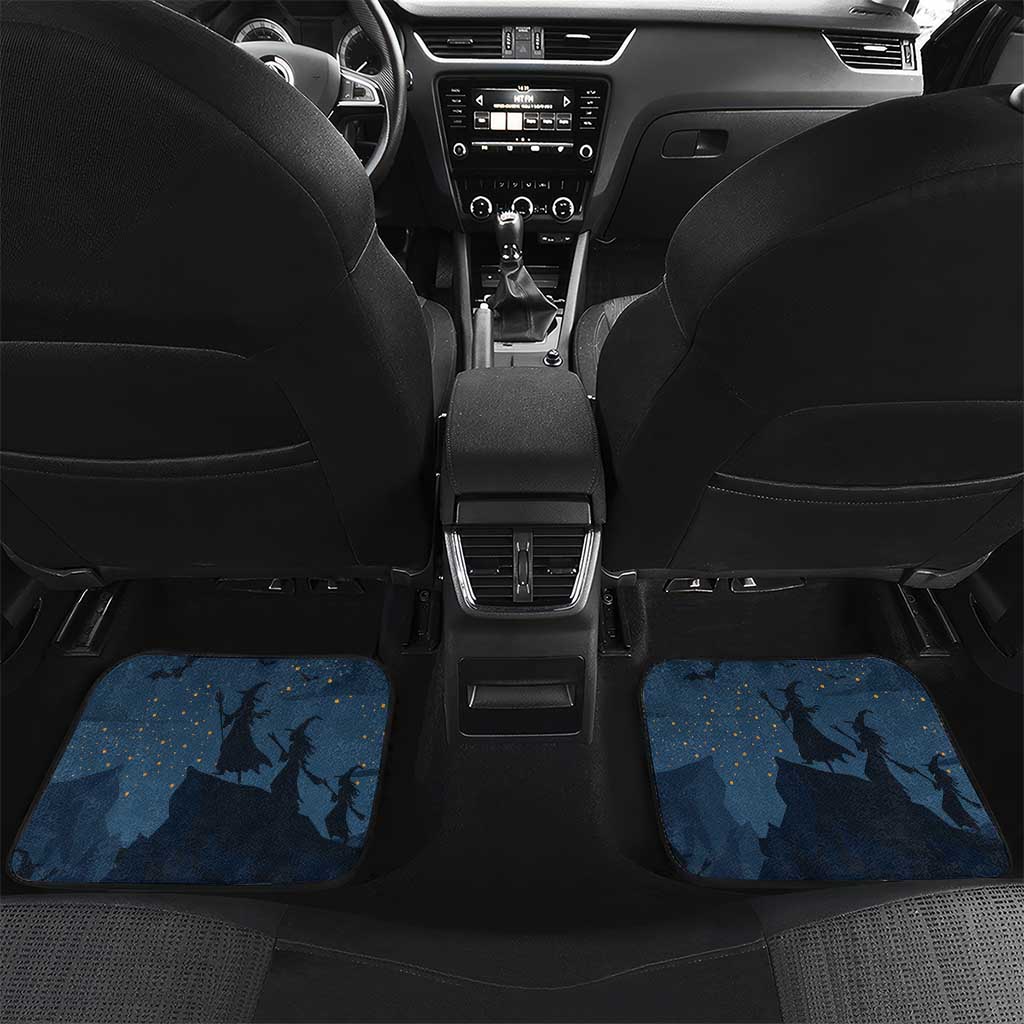 Happy Walpurgis Night Car Mats Skull Witch Spooky Style