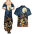 Happy Walpurgis Night Couples Matching Summer Maxi Dress and Hawaiian Shirt Skull Witch Spooky Style