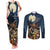 Happy Walpurgis Night Couples Matching Tank Maxi Dress and Long Sleeve Button Shirt Skull Witch Spooky Style