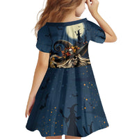 Happy Walpurgis Night Family Matching Mermaid Dress and Hawaiian Shirt Skull Witch Spooky Style