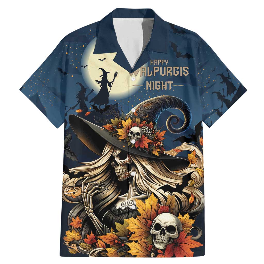 Happy Walpurgis Night Family Matching Mermaid Dress and Hawaiian Shirt Skull Witch Spooky Style
