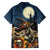 Happy Walpurgis Night Family Matching Off The Shoulder Long Sleeve Dress and Hawaiian Shirt Skull Witch Spooky Style
