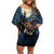 Happy Walpurgis Night Family Matching Off Shoulder Short Dress and Hawaiian Shirt Skull Witch Spooky Style