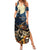 Happy Walpurgis Night Family Matching Summer Maxi Dress and Hawaiian Shirt Skull Witch Spooky Style