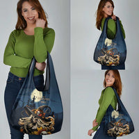 Happy Walpurgis Night Grocery Bag Skull Witch Spooky Style