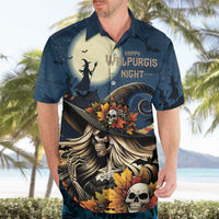 Happy Walpurgis Night Hawaiian Shirt Skull Witch Spooky Style