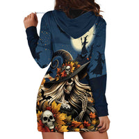 Happy Walpurgis Night Hoodie Dress Skull Witch Spooky Style