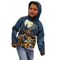 Happy Walpurgis Night Kid Hoodie Skull Witch Spooky Style