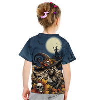 Happy Walpurgis Night Kid T Shirt Skull Witch Spooky Style