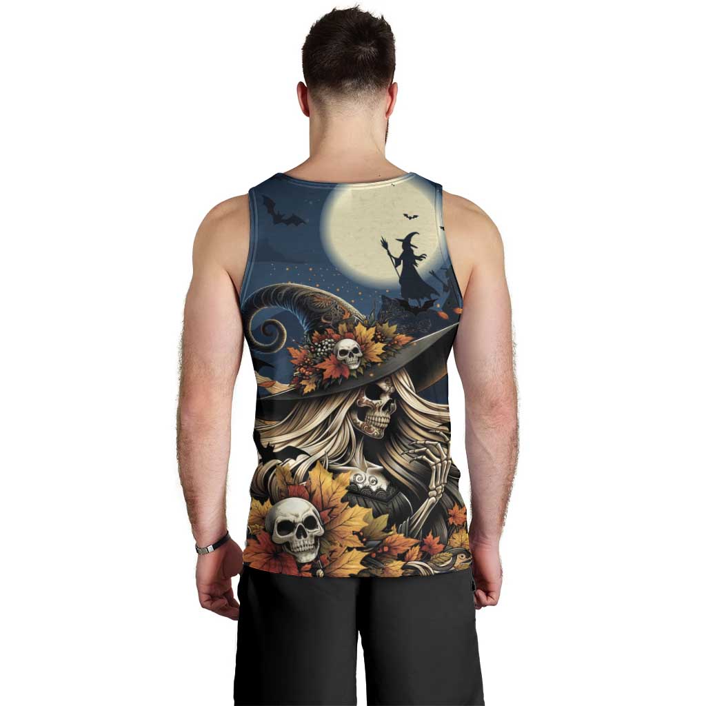 Happy Walpurgis Night Men Tank Top Skull Witch Spooky Style