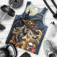 Happy Walpurgis Night Men Tank Top Skull Witch Spooky Style