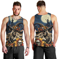 Happy Walpurgis Night Men Tank Top Skull Witch Spooky Style