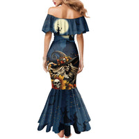 Happy Walpurgis Night Mermaid Dress Skull Witch Spooky Style
