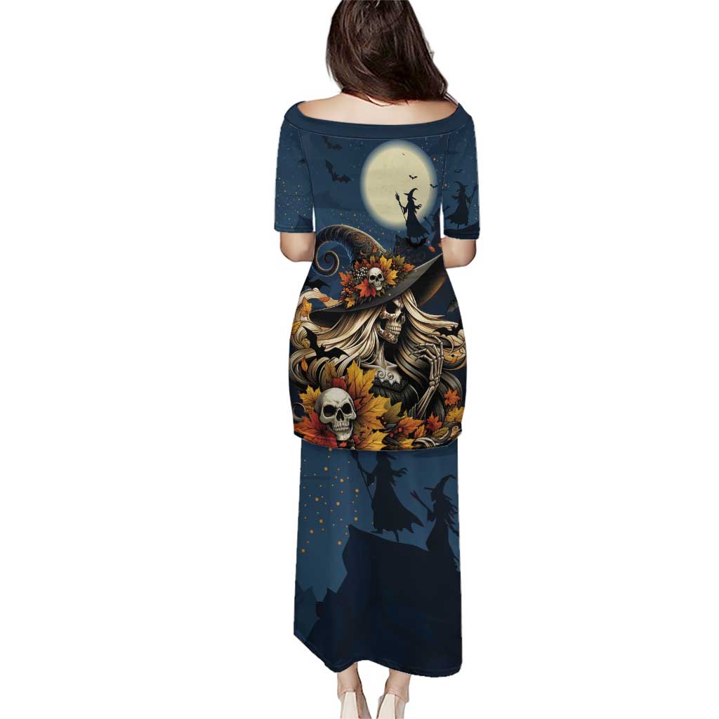 Happy Walpurgis Night Puletasi Skull Witch Spooky Style