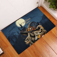Happy Walpurgis Night Rubber Doormat Skull Witch Spooky Style