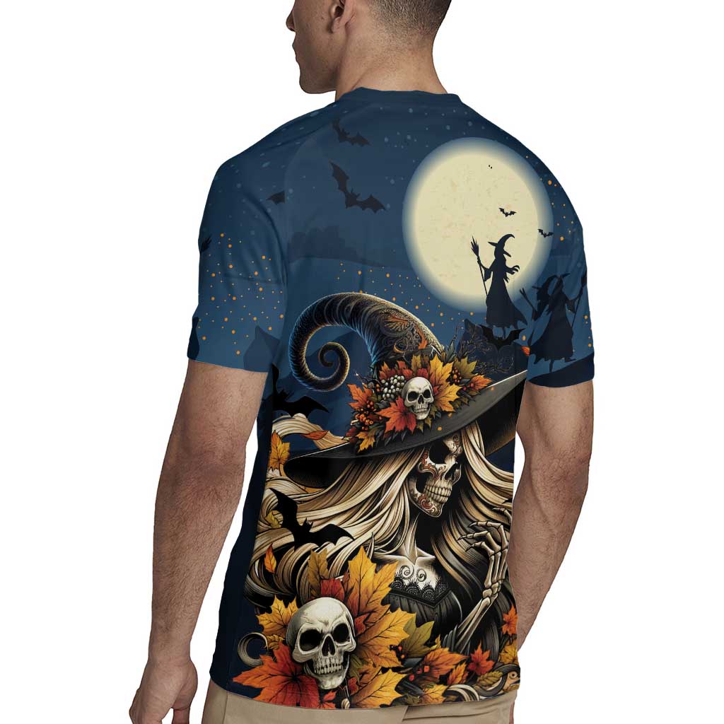 Happy Walpurgis Night Rugby Jersey Skull Witch Spooky Style