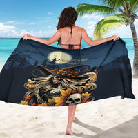 Happy Walpurgis Night Sarong Skull Witch Spooky Style