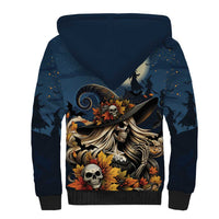 Happy Walpurgis Night Sherpa Hoodie Skull Witch Spooky Style