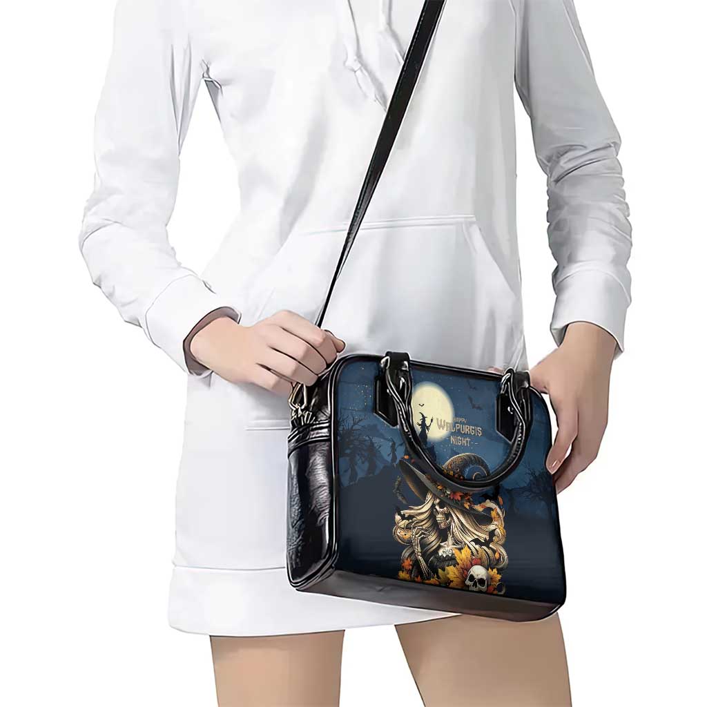 Happy Walpurgis Night Shoulder Handbag Skull Witch Spooky Style