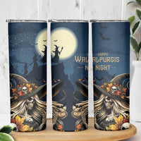 Happy Walpurgis Night Skinny Tumbler Skull Witch Spooky Style