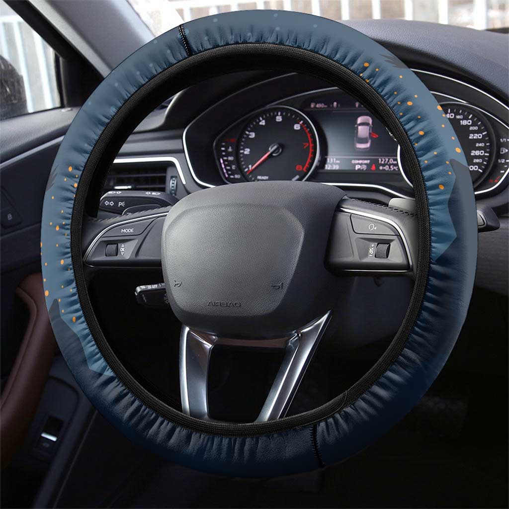 Happy Walpurgis Night Steering Wheel Cover Skull Witch Spooky Style