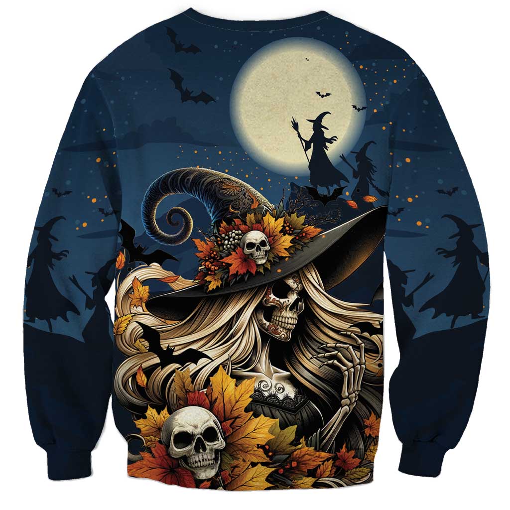 Happy Walpurgis Night Sweatshirt Skull Witch Spooky Style
