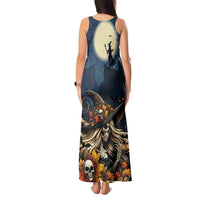 Happy Walpurgis Night Tank Maxi Dress Skull Witch Spooky Style