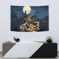 Happy Walpurgis Night Tapestry Skull Witch Spooky Style