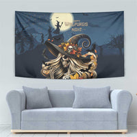 Happy Walpurgis Night Tapestry Skull Witch Spooky Style