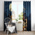 Happy Walpurgis Night Window Curtain Skull Witch Spooky Style