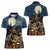 Happy Walpurgis Night Women Polo Shirt Skull Witch Spooky Style