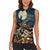 Happy Walpurgis Night Women Sleeveless Polo Shirt Skull Witch Spooky Style
