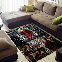 Happy Ascension Day Area Rug Ascension Of Jesus Christ Stained Glass Windows