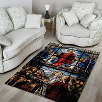 Happy Ascension Day Area Rug Ascension Of Jesus Christ Stained Glass Windows