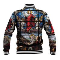 Happy Ascension Day Baseball Jacket Ascension Of Jesus Christ Stained Glass Windows