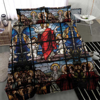 Happy Ascension Day Bedding Set Ascension Of Jesus Christ Stained Glass Windows