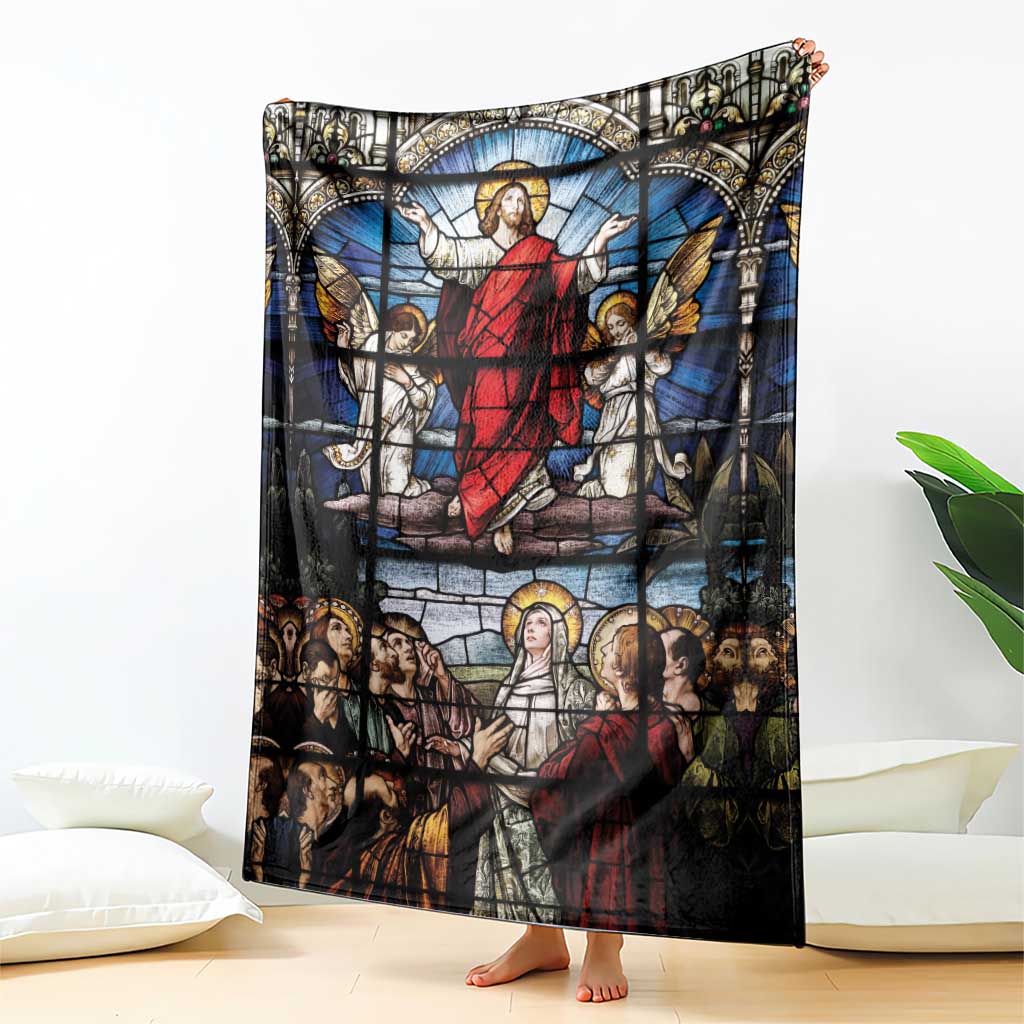 Happy Ascension Day Blanket Ascension Of Jesus Christ Stained Glass Windows