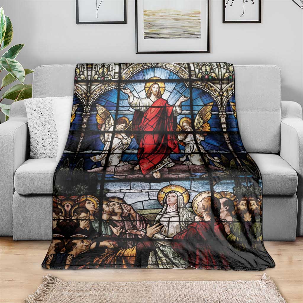 Happy Ascension Day Blanket Ascension Of Jesus Christ Stained Glass Windows