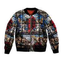 Happy Ascension Day Bomber Jacket Ascension Of Jesus Christ Stained Glass Windows